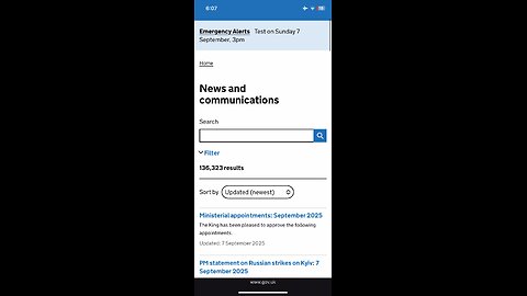 Gov news 07/09/2025 appointments