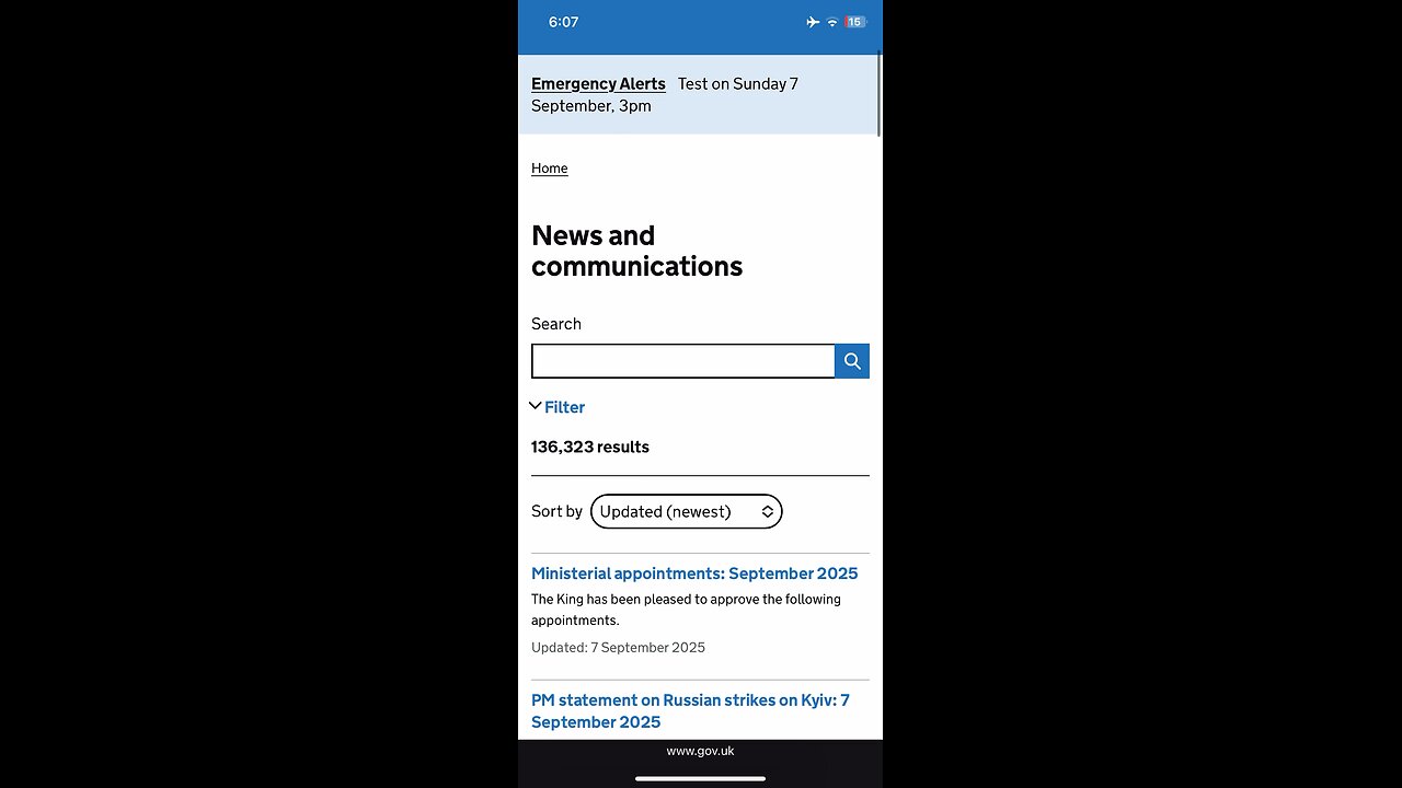 Gov news 07/09/2025 appointments