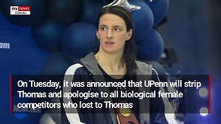 Trans swimmer Lia Thomas stripped of titles after university caves to Trump administration
