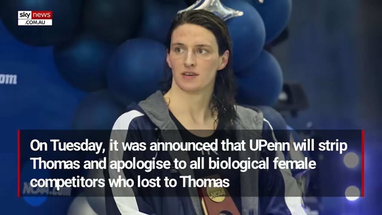 Trans swimmer Lia Thomas stripped of titles after university caves to Trump administration