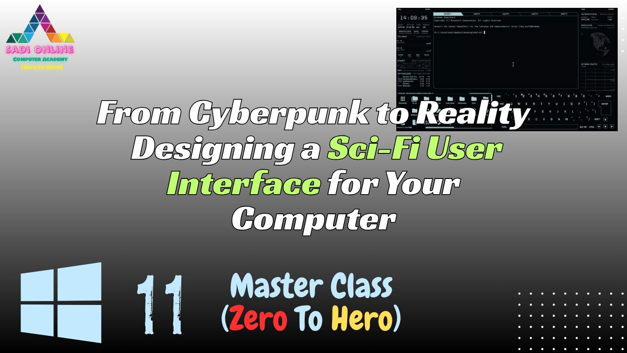 From Cyberpunk to Reality: Designing a Sci-Fi User Interface for Your Computer