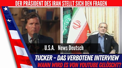 Tucker Carlson interviewt Irans neuen Präsidenten – TP bringt als Erste die deutsche Übersetzung