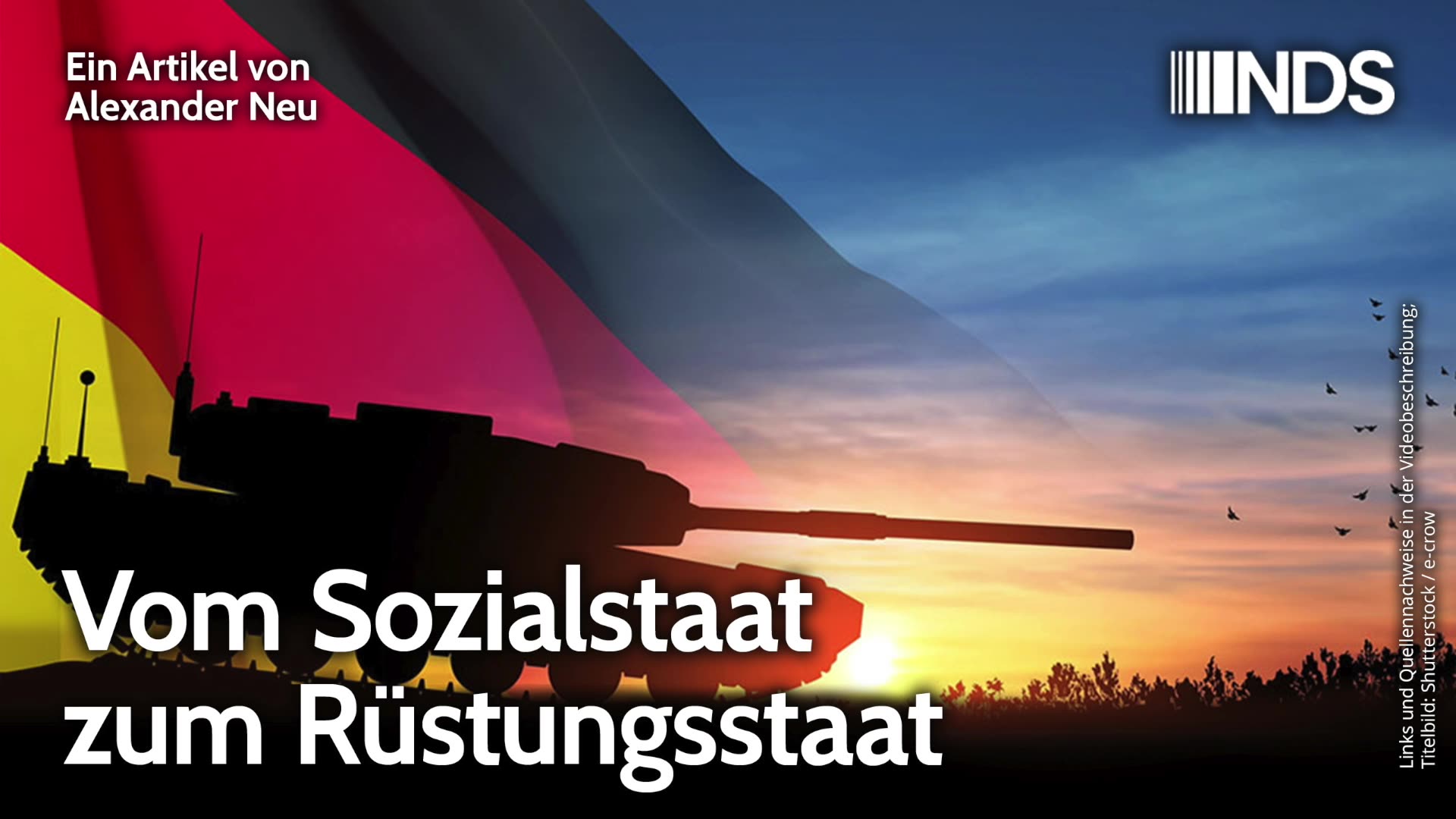 Vom Sozialstaat zum Rüstungsstaat | Alexander Neu | NDS 