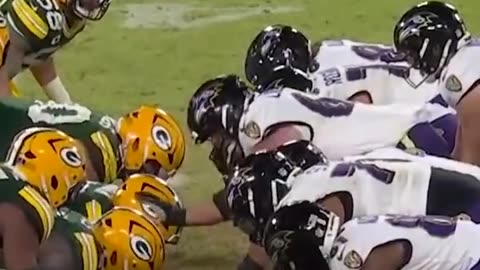 QB1 Mark Andrews draws the Packers offsides. #nfl #packersfootball