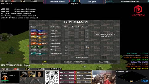Classic AOE game match, odds 44 are pleasing to the eye. Sparrow