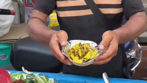 Indian Street Food Mango Slice Salad