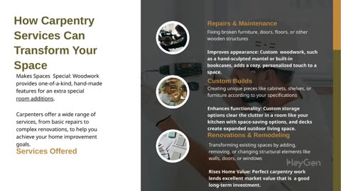 Carpenter Services 101: Understanding What They Offer and How They Can Transform Your Space