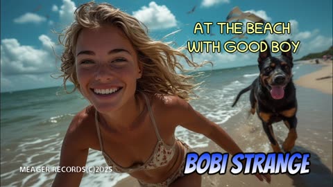 AT THE BEACH WITH GOOD BOY - BOBI STRANGE