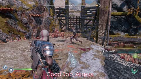 Impressive teamwork between Kratos and Atreus.