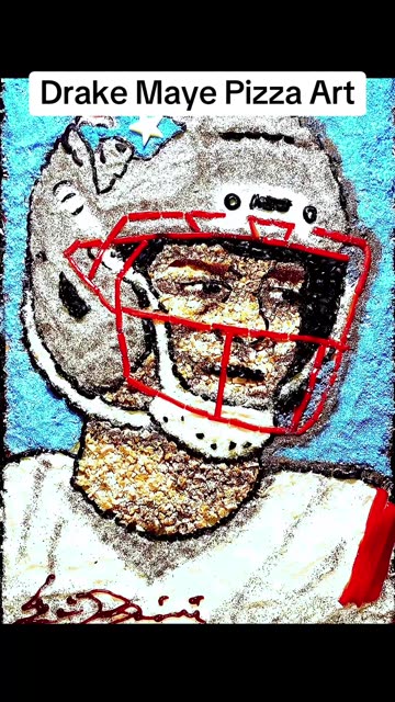 Drake Maye Pizza Art