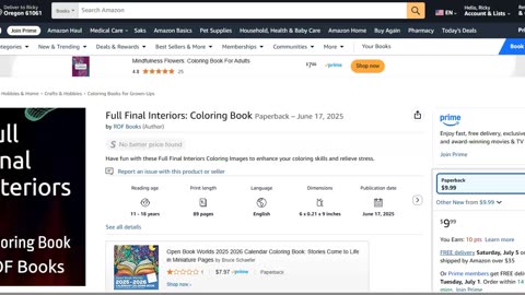 Full Final Interiors Coloring Book