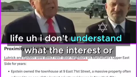 This video is for those Goyim who don't know or forgotten who Lutnick is..