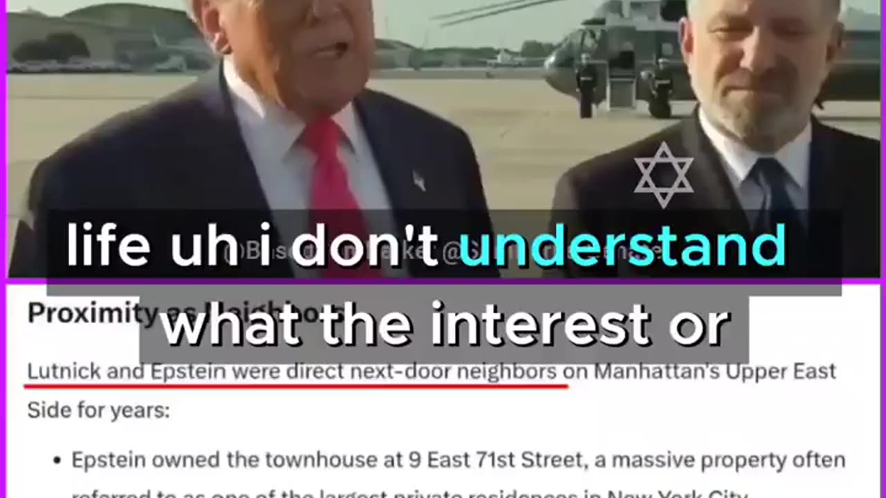 This video is for those Goyim who don't know or forgotten who Lutnick is..