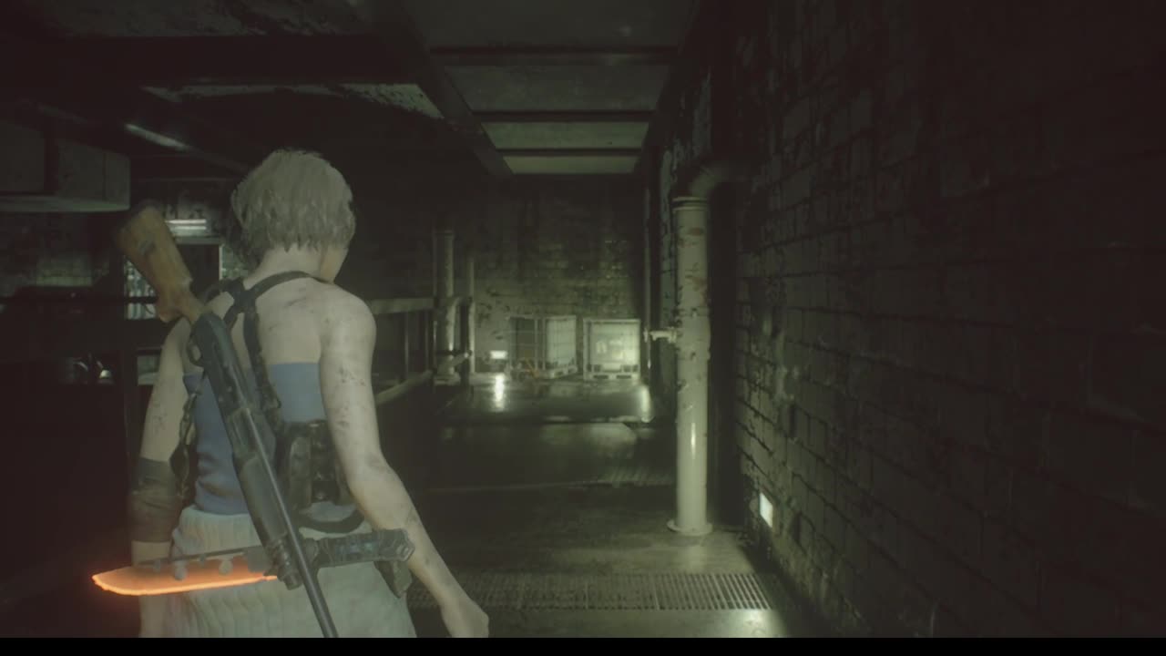 Nemy chasing Jill through the Station.