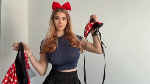 HOT GIRL Minnie Mouse Outfit Try-On 🎀 Cute & Fun Style Review