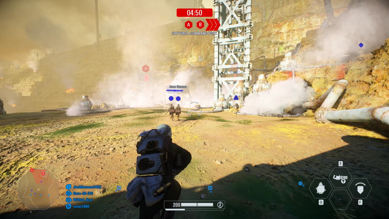 SWBF2 2017: Coop Mission Rebel Alliance Kessel (Attacking) Gameplay