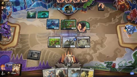 Ranked match in Magic: The Gathering Arena.
