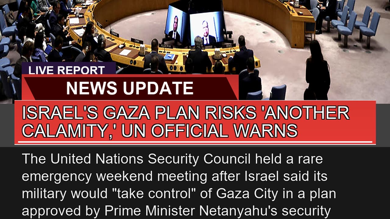 Israels Gaza Plan Risks Another Calamity UN of