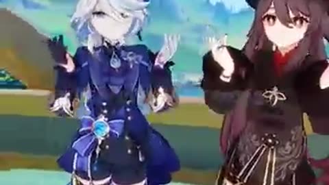 Furina & Hu Tao Singing No matter what I do #nahida #furina #hutao #GenshinImpact #gaming