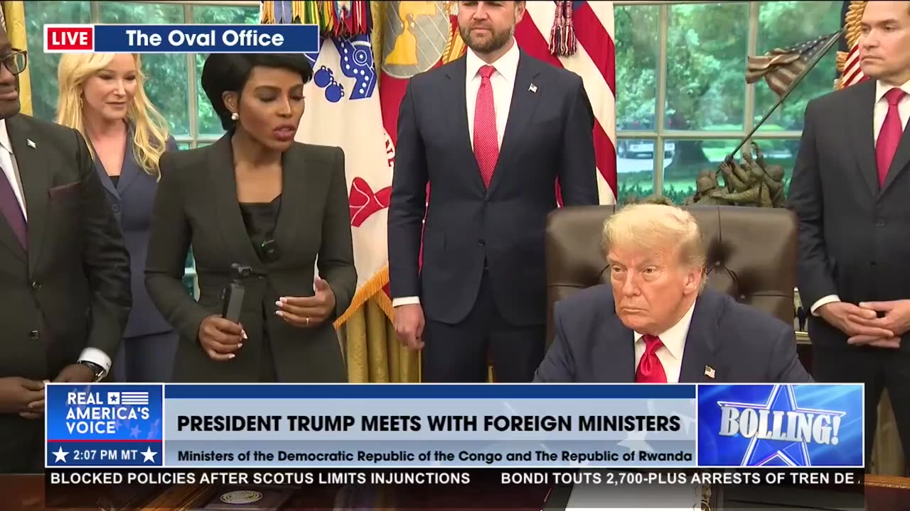 REPORTER FROM AFRICA MEETS WITH PRESIDENT TRUMP