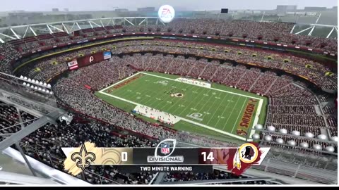 1965 REDSKINS VS Madden 20 I Franchise SEASON 1 PLAYOFFS RD 2 REDSKINS VS SAINTS