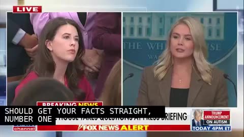 Karoline Leavitt Snaps at Reporter Asking About Tom Homan Bribery Scandal