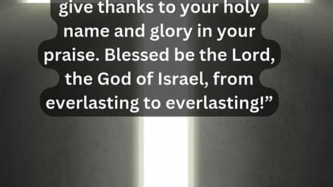 Journey of faith and spiritual growth 1 Chronicles 16:35-36 Daily Bible Verse