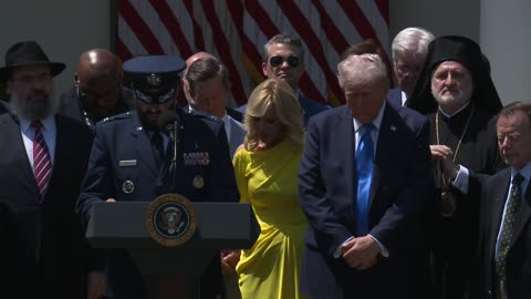 President Trump Participates in a National Day of Prayer Event