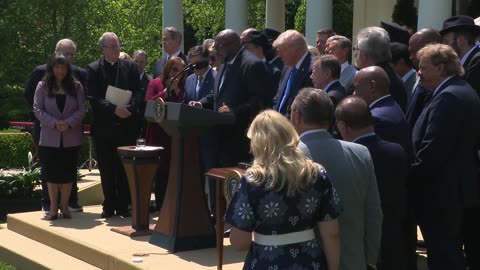 President Trump Participates in a National Day of Prayer Event