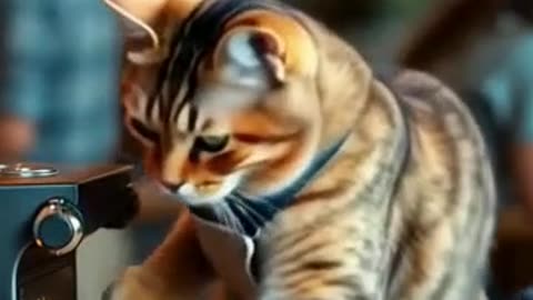 broken cat