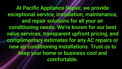 Pacific Appliance Repair Services, INC - Best Air Conditioning Repair in Beverly Hills, CA