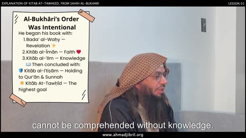 4. Understanding Al-Bukhāri's Methodology and Chapter Placement | Shaykh Ahmad Musa Jibril حفظه الله