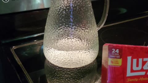 Glass pitcher - brew tea in the pitcher - avoid micro plastics - Grandma LOVES it #microplastic