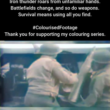 Turned Against US Soldiers Use Captured Artillery #ColourisedHistory