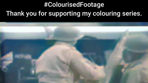 Turned Against US Soldiers Use Captured Artillery #ColourisedHistory