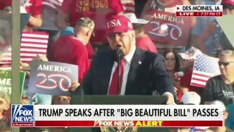 TRUMP CELEBRATES BIG BEAUTIFUL BILL || IOWA