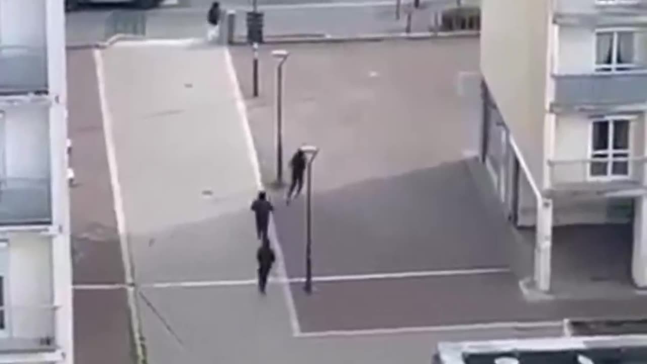 The usual suspects with automatic rifIes create chaos in Rennes, France. Several injured.