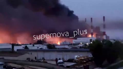 💥 Samara, the moment of strike on oil refinery!