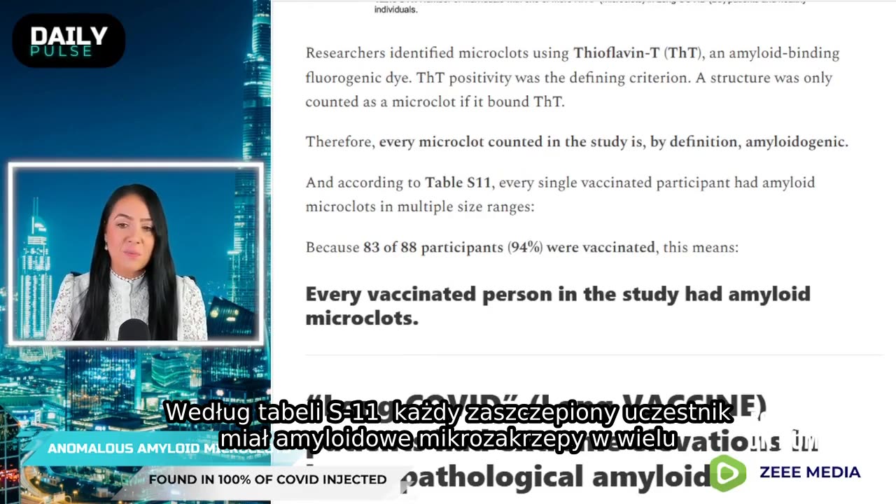 NIEPOKOJĄCE: Nowe, recenzowane badanie cicho ujawniło jedno z najbardziej alarmujących odkryć biologicznych ery pandemii, wykazując, że 100% uczestników zaszczepionych przeciw COVID miało w krwi krążące amyloidowe mikrozakrzepy.