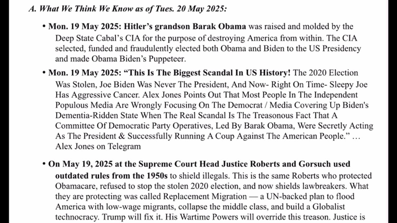 WTPN SITUATION UPDATE FEATURING RESTORED REPUBLIC 5-20-25