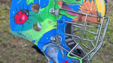 I Hand Painted A Hockey Goalie Mask!!