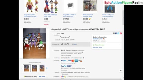 Review Of The eBay Listing Of The Dragon Ball Z Ginyu Force Members Action Figures