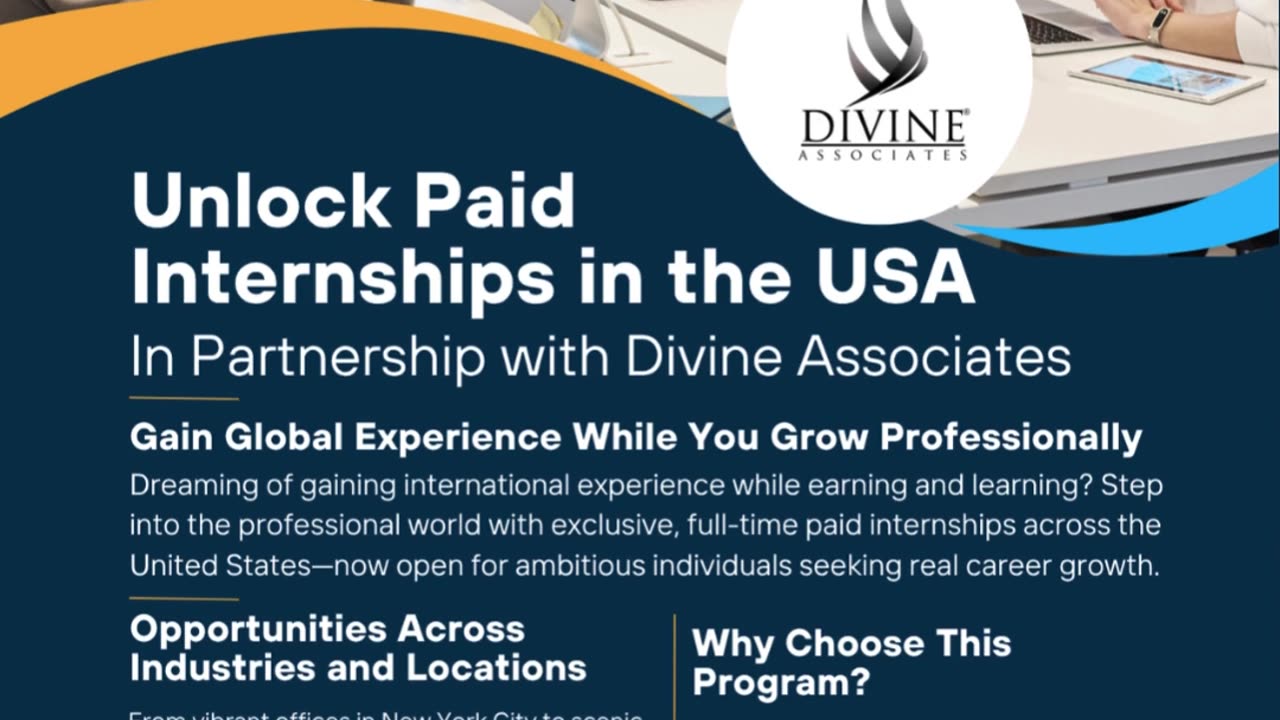 Step into Success: Paid Internships in the USA with Divine Associates Ltd