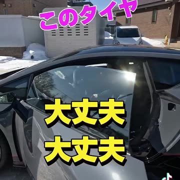 雪の上でもランボルギーニに乗るww #short #lamborghini #lamborghinihuracan #huracantecnica #ランボルギーニ #北海道