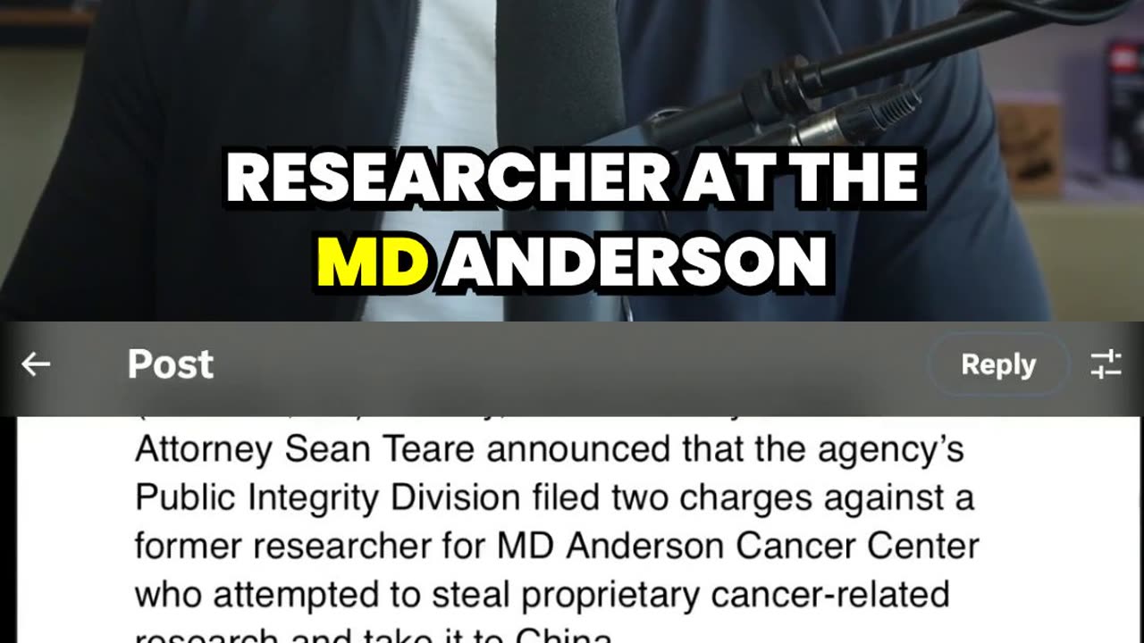Chinese Researcher BUSTED Stealing US Cancer Secrets