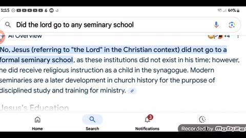 All you theologians proud of your seminary degrees,what bible school (Seminary)did the LORD go to?