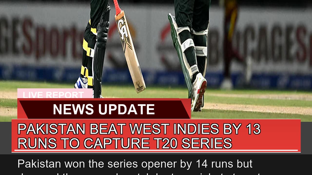 Pakistan Beat West Indies by Runs to Capture T2