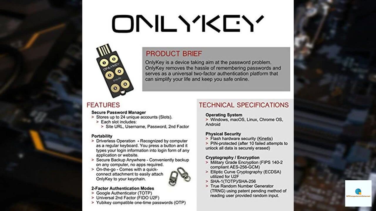 OnlyKey FIDO2 / U2F Security Key and Hardware Password Manager | Universal Two Factor Auth