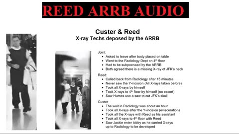 Ed Reed ARRB Deposition - IMO the First Casket Entry to Morgue-Proper on Record