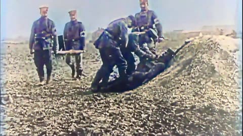 78 - Trench Echoes - WW1 Inspired Trench Music - Colourized Footage